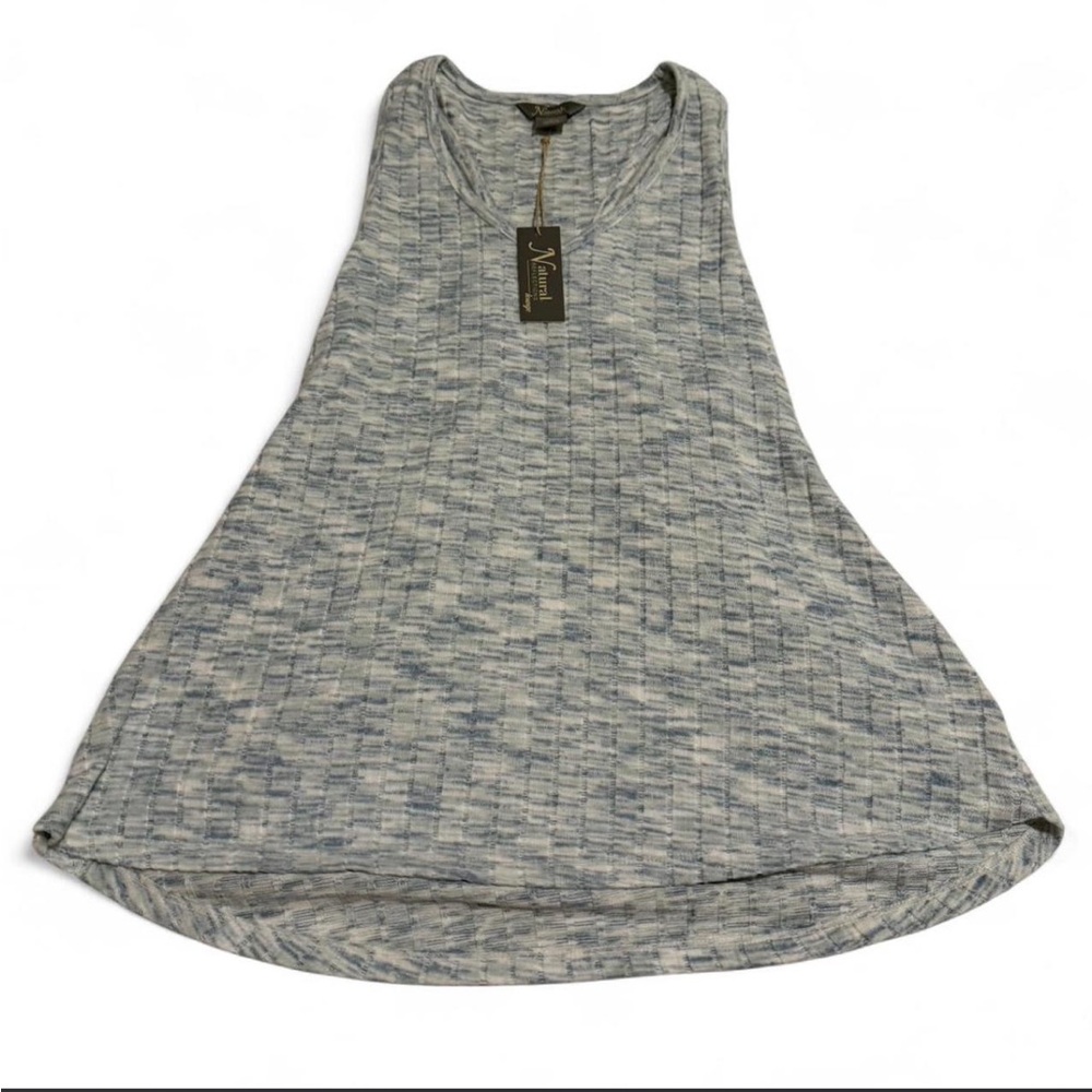 Blue and gray tank top